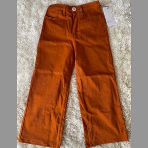 ORANGE WIDE LEG TROUSERS